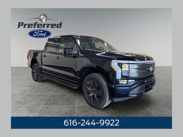 Antimatter Blue Metallic 2025 Ford F-150 Lightning Lariat SuperCrew AWD Pickup Truck All-Wheel Drive Automatic