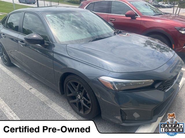 Meteorite Gray Metallic 2026 Honda Civic Sedan Front-Wheel Drive Continuously Variable Transmission