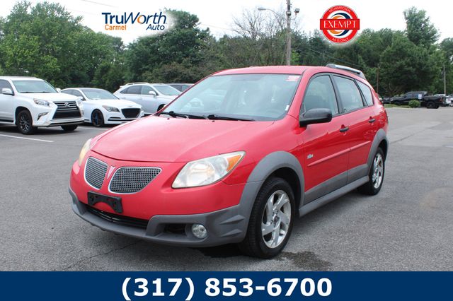 Lava (Bright Red) 2006 Pontiac Vibe Base Hatchback Front-Wheel Drive 4-Speed Automatic Overdrive