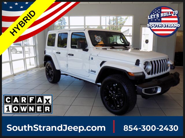 Bright White Clearcoat 2025 Jeep Wrangler 4xe SUV / Crossover Four-Wheel Drive 8-Speed Automatic