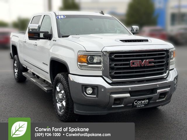 Summit White 2018 GMC Sierra 2500HD Pickup Truck Four-Wheel Drive 6-Speed Automatic