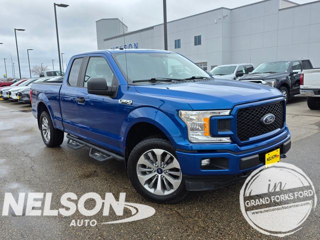 Lightning Blue 2018 Ford F-150 XL SuperCab 4WD Pickup Truck Four-Wheel Drive Automatic