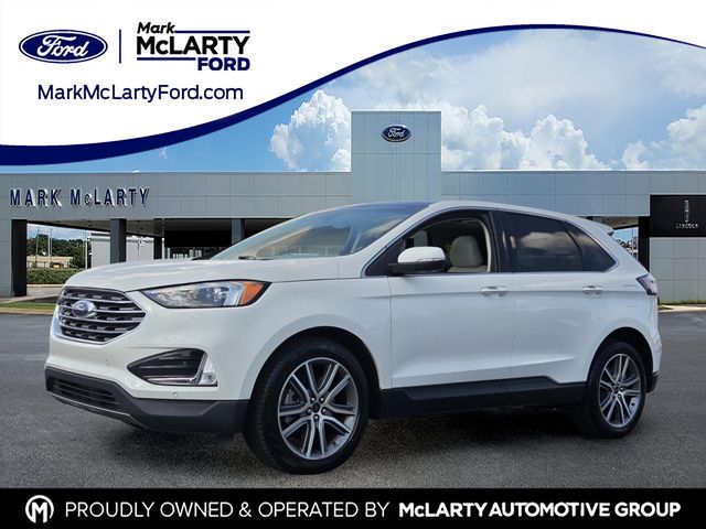 Star White Metallic Tri-Coat 2023 Ford Edge SUV / Crossover All-Wheel Drive 8-Speed Automatic