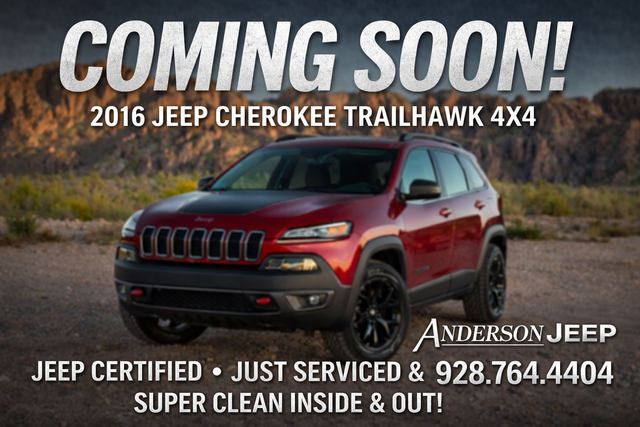 Deep Cherry Red Crystal Pearlcoat 2016 Jeep Cherokee Trailhawk 4WD SUV / Crossover Four-Wheel Drive 9-Speed Automatic