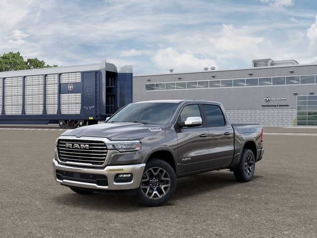 Gray (Granite Crystal Metallic Clearcoat) 2026 RAM 1500 Laramie Crew Cab 4WD Pickup Truck Four-Wheel Drive 8-Speed Automatic