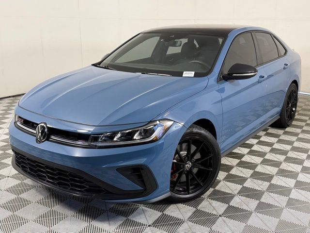 Monterey Blue w/Deep Black Roof 2025 Volkswagen Jetta GLI Autobahn FWD Sedan Front-Wheel Drive 6-Speed Manual