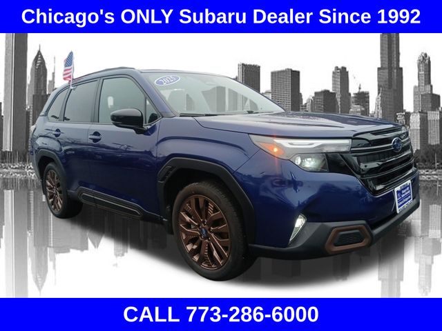 Sapphire Blue Pearl 2026 Subaru Forester Sport Crossover AWD SUV / Crossover All-Wheel Drive Continuously Variable Transmission