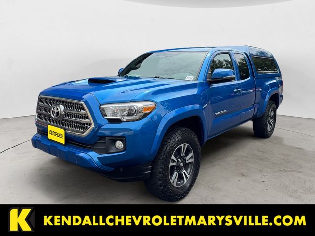 Blazing Blue 2017 Toyota Tacoma Pickup Truck Four-Wheel Drive 6-Speed Manual