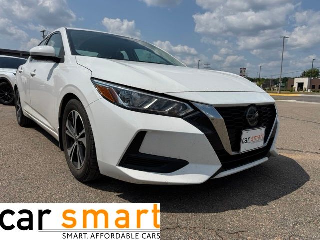 White (Fresh Powder) 2020 Nissan Sentra Sedan Front-Wheel Drive Continuously Variable Transmission