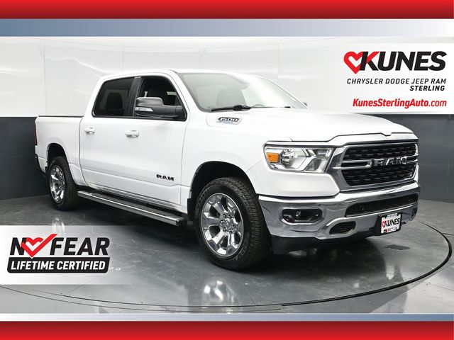Bright White Clearcoat 2022 RAM 1500 Pickup Truck Four-Wheel Drive 8-Speed Automatic