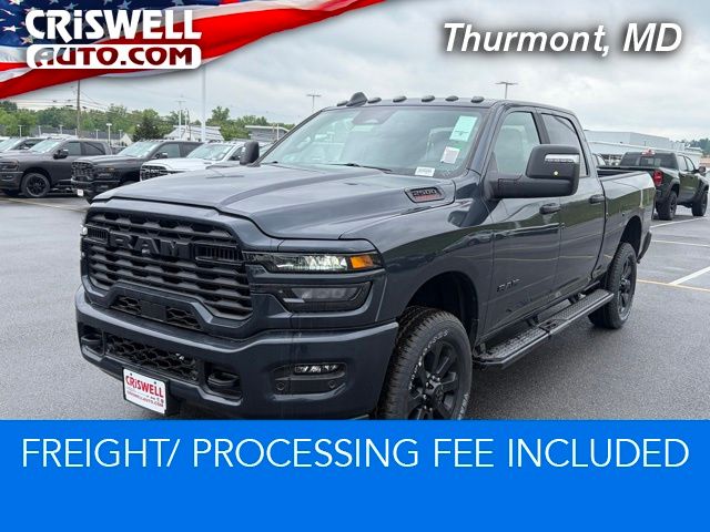 Blue Metallic 2026 RAM 2500 Big Horn Crew Cab 4WD Pickup Truck Four-Wheel Drive 8-Speed Automatic