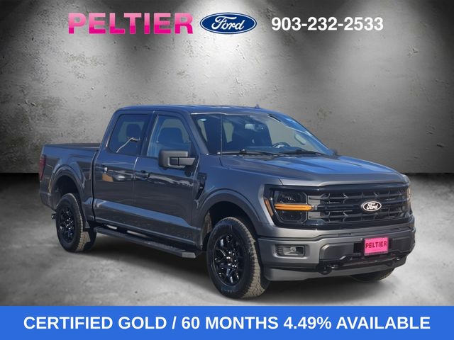 Gray Metallic 2024 Ford F-150 XLT SuperCrew 4WD Pickup Truck Four-Wheel Drive Automatic
