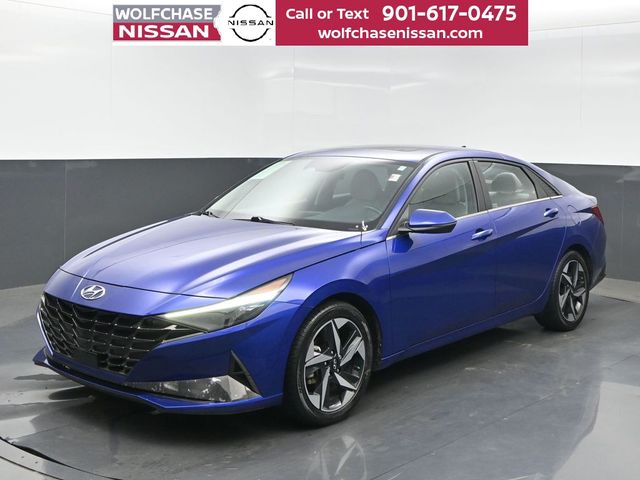 Intense Blue 2022 Hyundai Elantra Limited FWD Sedan Front-Wheel Drive Continuously Variable Transmission