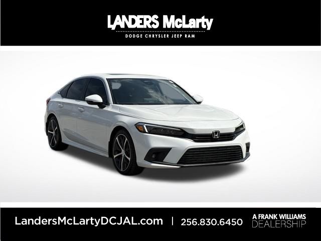 White 2024 Honda Civic Sedan Front-Wheel Drive Continuously Variable Transmission