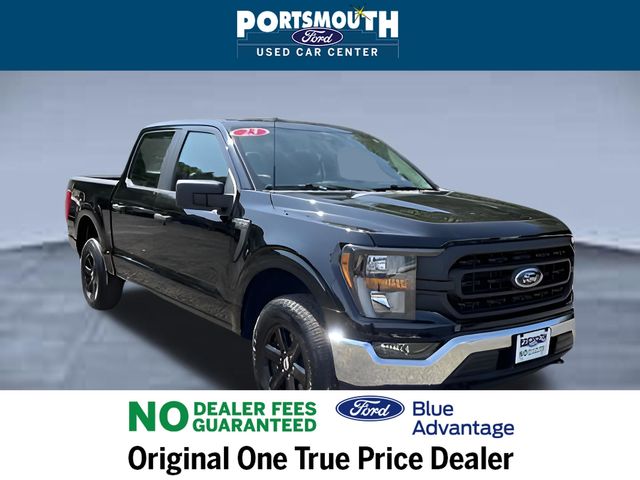 Agate Black Metallic 2023 Ford F-150 XL SuperCrew 4WD Pickup Truck Four-Wheel Drive Automatic
