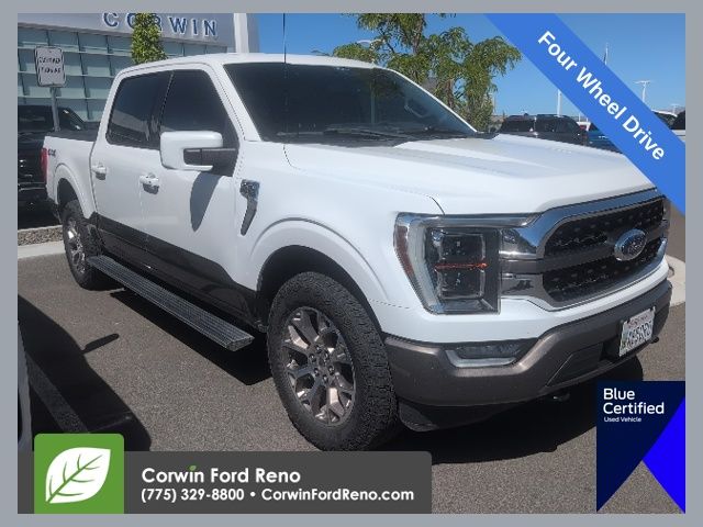 White 2021 Ford F-150 Pickup Truck Four-Wheel Drive Automatic