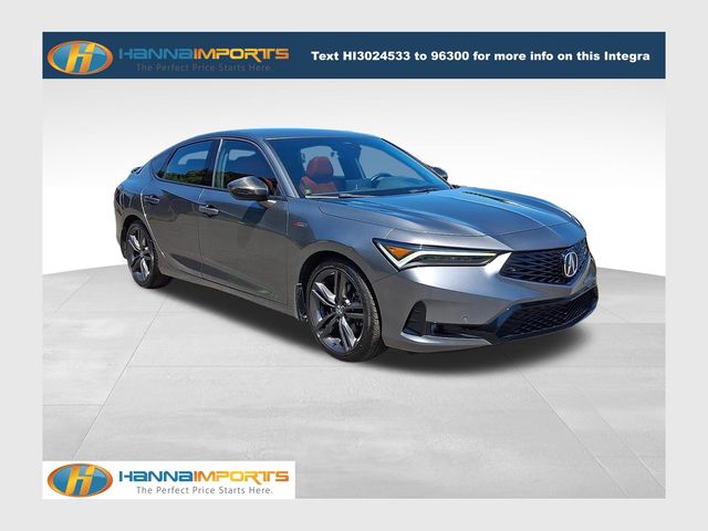 Gray 2023 Acura Integra Sedan Front-Wheel Drive Continuously Variable Transmission