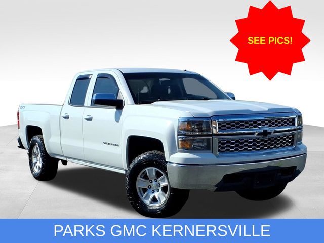 Summit White 2014 Chevrolet Silverado 1500 LT Double Cab 4WD Pickup Truck Four-Wheel Drive 6-Speed Automatic Overdrive