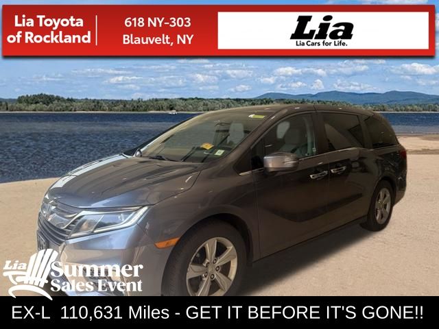Gray 2018 Honda Odyssey Minivan Front-Wheel Drive 9-Speed Automatic