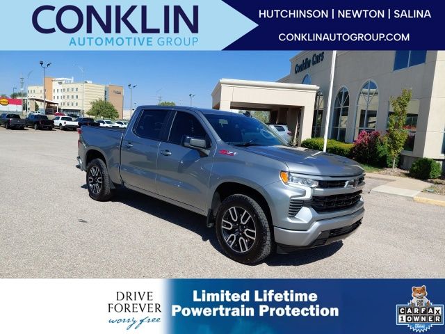 Sterling Gray Metallic 2023 Chevrolet Silverado 1500 Pickup Truck Four-Wheel Drive Automatic