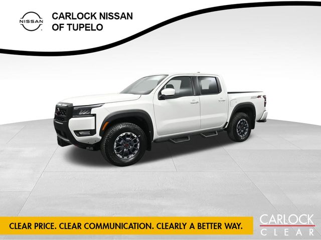 Glacier White 2026 Nissan Frontier Pickup Truck Four-Wheel Drive 9-Speed Automatic Overdrive