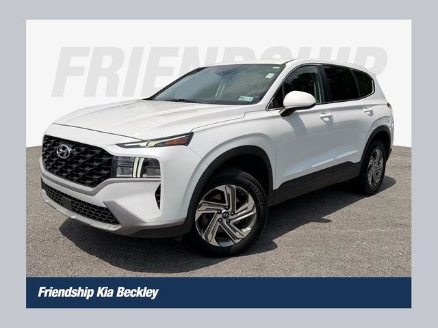 Quartz White 2021 Hyundai Santa Fe SUV / Crossover All-Wheel Drive 8-Speed Automatic