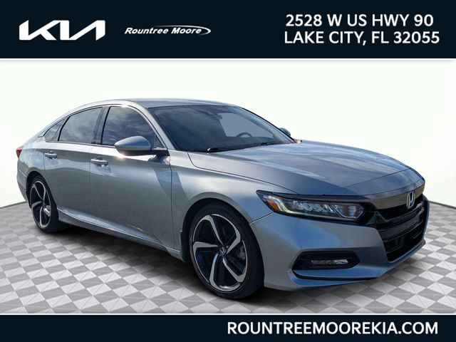 Silver 2019 Honda Accord Sedan Front-Wheel Drive Continuously Variable Transmission