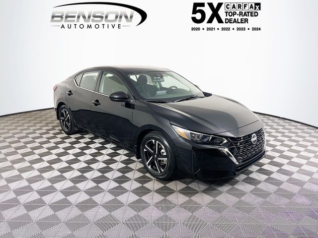 Super Black 2025 Nissan Sentra Sedan Front-Wheel Drive Continuously Variable Transmission