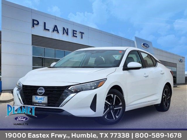 Aspen White 2024 Nissan Sentra SV FWD Sedan Front-Wheel Drive Continuously Variable Transmission