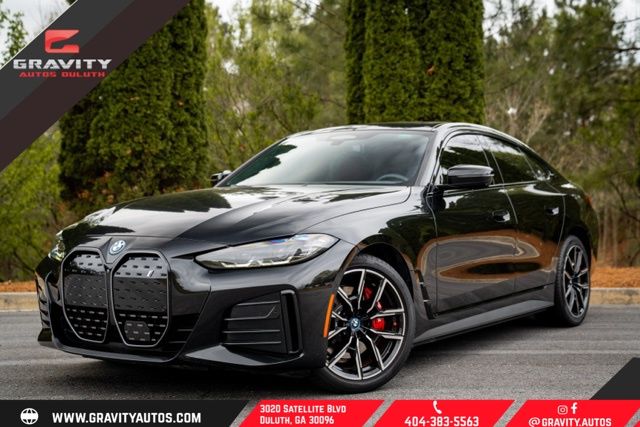 Black Sapphire Metallic 2023 BMW i4 eDrive40 Gran Coupe FWD Sedan Rear-Wheel Drive Automatic