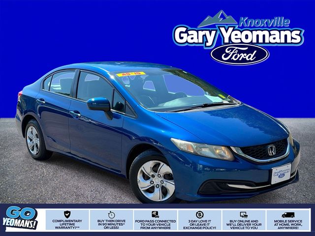 Black 2015 Honda Civic Sedan Front-Wheel Drive Continuously Variable Transmission