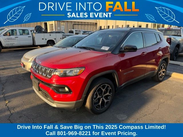 Red Hot Pearlcoat 2025 Jeep Compass SUV / Crossover Four-Wheel Drive 8-Speed Automatic