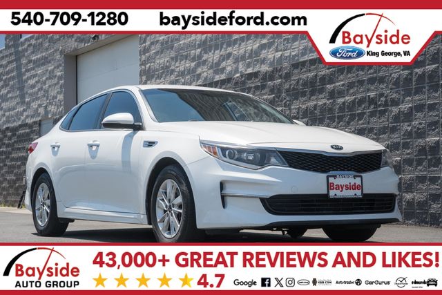 Snow White Pearl 2016 Kia Optima Sedan Front-Wheel Drive 6-Speed Automatic