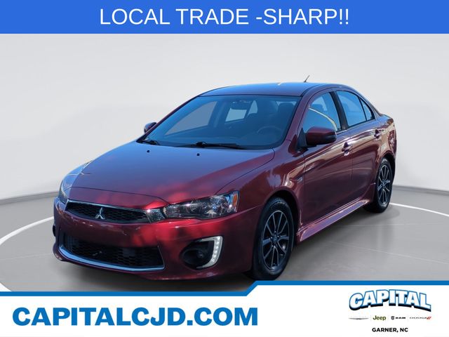 Rally Red Metallic 2017 Mitsubishi Lancer ES Sedan Front-Wheel Drive Continuously Variable Transmission