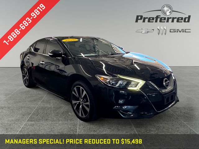 Black 2017 Nissan Maxima Sedan Front-Wheel Drive Continuously Variable Transmission