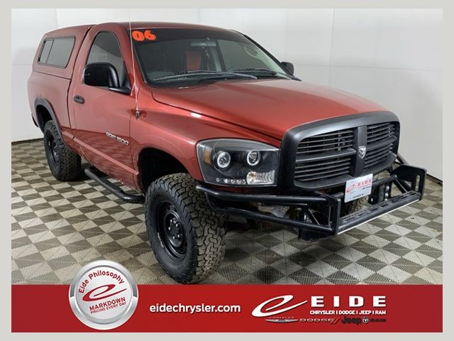 Inferno Red Crystal Pearlcoat 2006 Dodge RAM 1500 Pickup Truck Four-Wheel Drive 6-Speed Manual