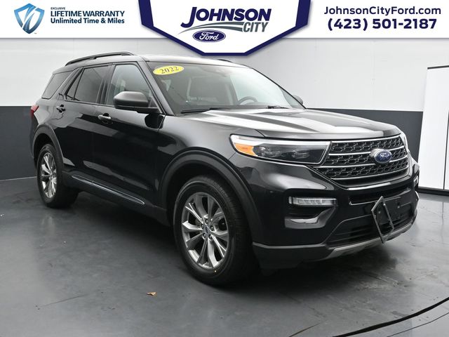 Agate Black Metallic 2022 Ford Explorer XLT AWD SUV / Crossover All-Wheel Drive Automatic