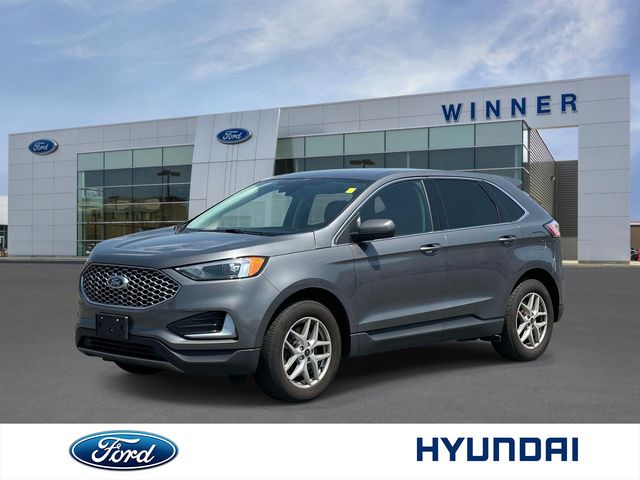 Gray Metallic 2024 Ford Edge SUV / Crossover All-Wheel Drive 8-Speed Automatic