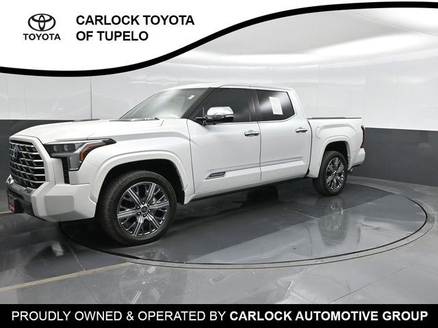 White (Wind Chill Pearl) 2024 Toyota Tundra Hybrid Pickup Truck Four-Wheel Drive Automatic