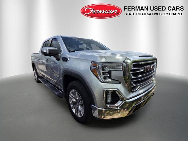 Quicksilver Metallic 2021 GMC Sierra 1500 SLT Crew Cab RWD Pickup Truck 4X2 8-Speed Automatic
