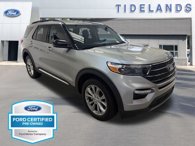 Iconic Silver Metallic 2024 Ford Explorer SUV / Crossover All-Wheel Drive Automatic
