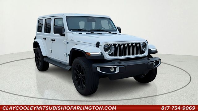 Bright White Clearcoat 2025 Jeep Wrangler 4xe Sahara 4WD SUV / Crossover Four-Wheel Drive 8-Speed Automatic