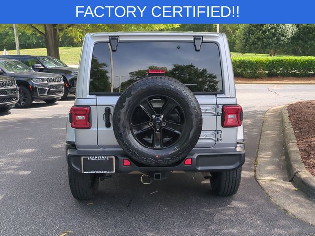 Used 2021 Silver Jeep Unlimited Sahara Altitude image 4