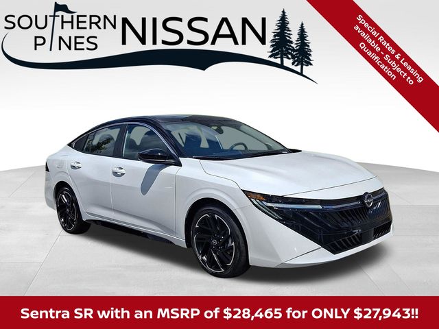 Aspen White/Super Black 2026 Nissan Sentra Sedan Front-Wheel Drive Continuously Variable Transmission