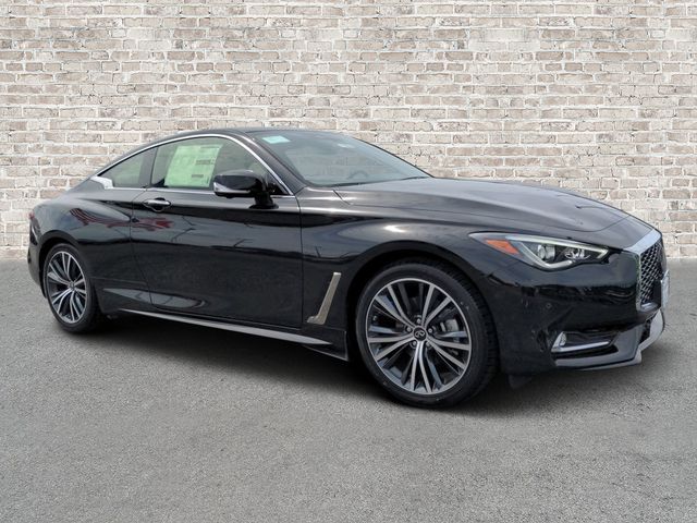 Midnight Black 2021 INFINITI Q60 Coupe All-Wheel Drive 7-Speed Automatic