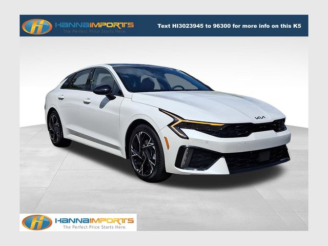 Snow White Pearl 2025 Kia K5 GT-Line FWD Sedan Front-Wheel Drive 8-Speed Automatic