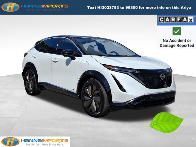 Everest White Pearl Tricoat/Black Diamond Pearl 2023 Nissan Ariya Premiere FWD SUV / Crossover Front-Wheel Drive Continuously Variable Transmission