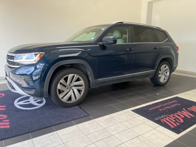 2021 Volkswagen Atlas SEL Blue at DeMontrond Auto Country