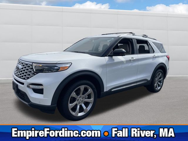 White Metallic 2020 Ford Explorer SUV / Crossover All-Wheel Drive Automatic
