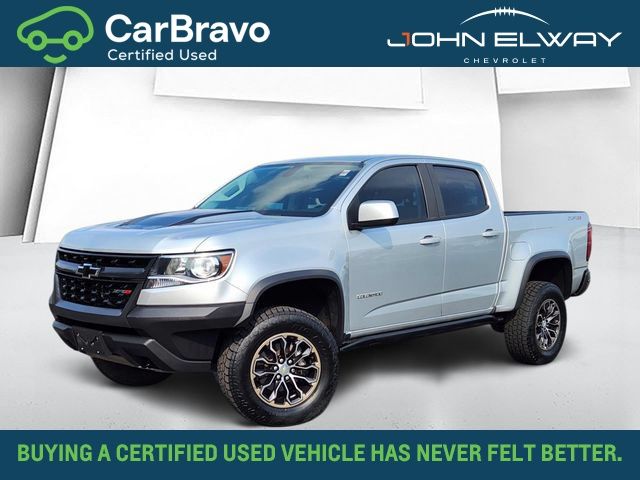 Silver Ice Metallic 2020 Chevrolet Colorado Pickup Truck Four-Wheel Drive 8-Speed Automatic